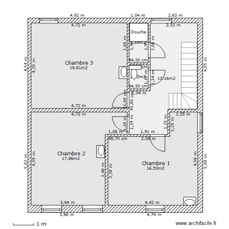 Chaussee de Lacroix - 1er ETAGE Variante 3-10-2012. Plan de 0 pièce et 0 m2