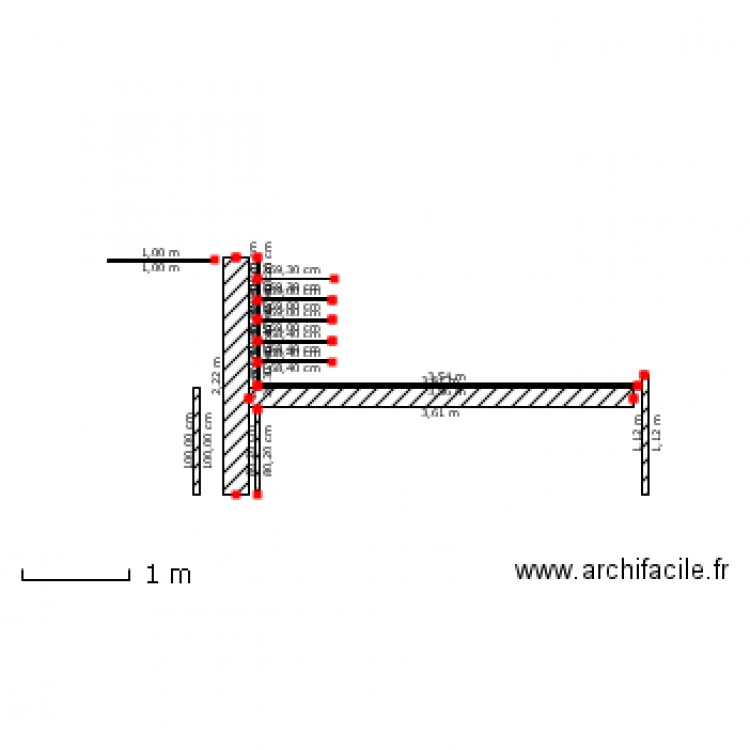 coupe. Plan de 0 pièce et 0 m2