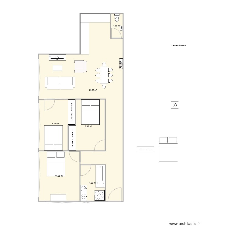 USINE  RDC GAUCHE T4. Plan de 0 pièce et 0 m2