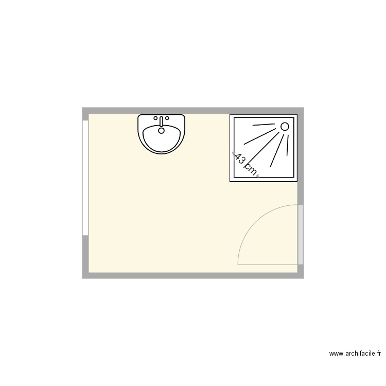 plan av travaux quentel. Plan de 1 pièce et 5 m2