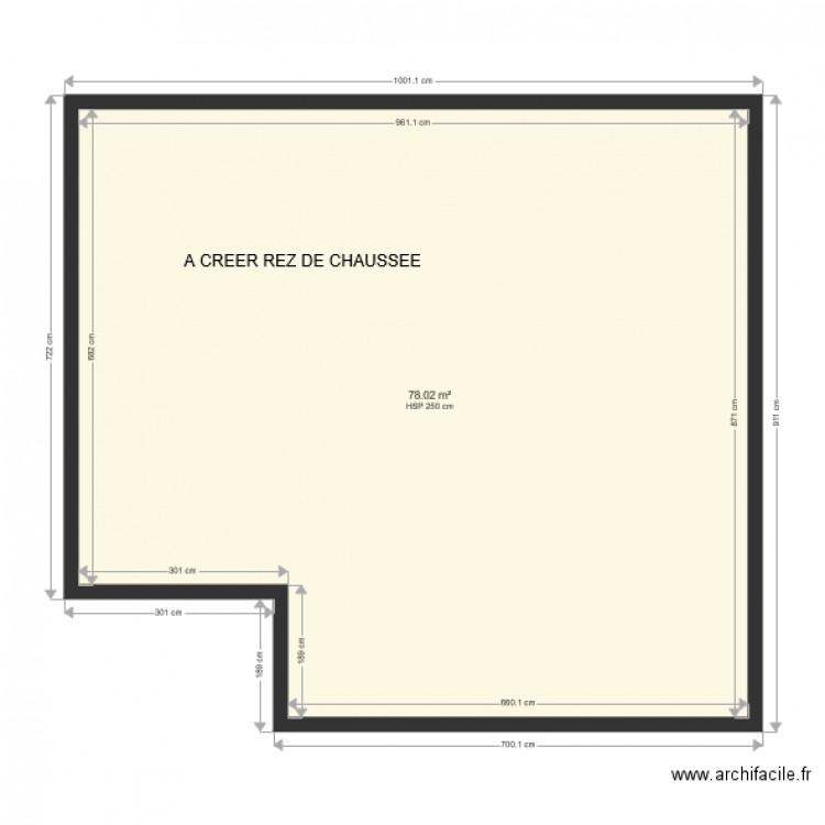 REZ DE CHAUSSE A CREER . Plan de 0 pièce et 0 m2