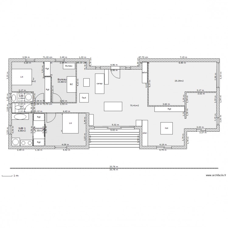 plan Nv3. Plan de 0 pièce et 0 m2