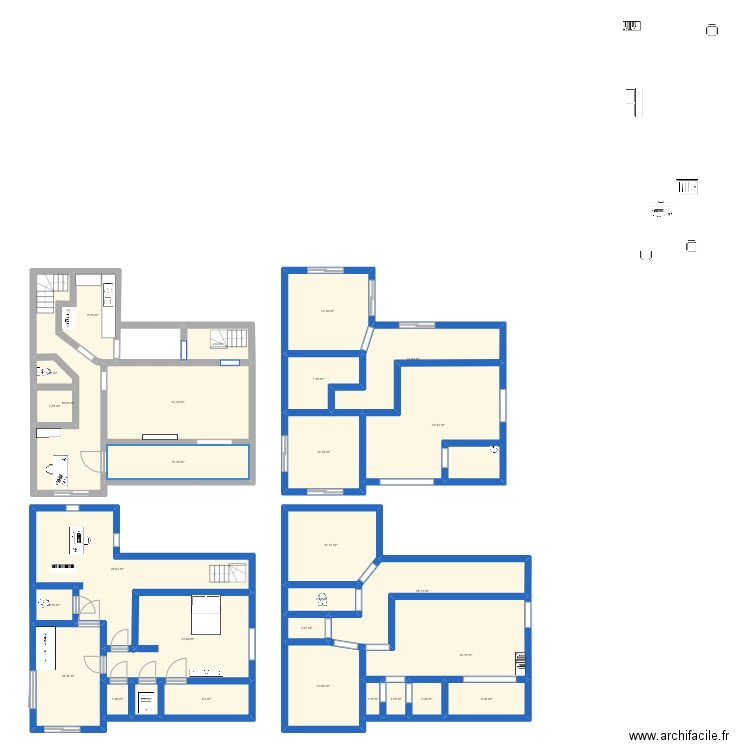 mapp1. Plan de 28 pièces et 317 m2