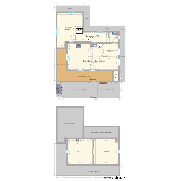 Tourves actuel. Plan de 0 pièce et 0 m2