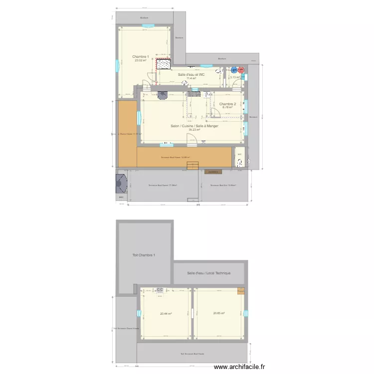 Tourves actuel. Plan de 