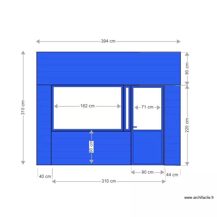 Fa&ccedil;ade Via Roma MASTER. Plan de 