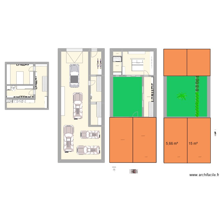 ZFGHRT JKU. Plan de 23 pièces et 415 m2