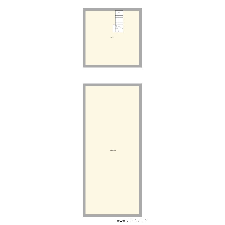 Croquis RAPENEAU CAVE GRENIER. Plan de 0 pièce et 0 m2