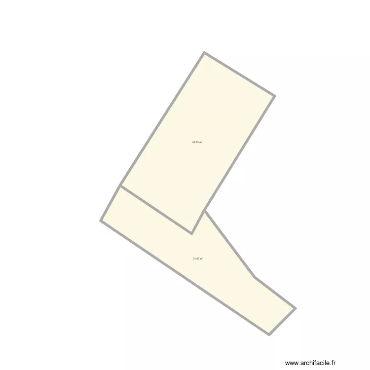 Fond. Plan de 2  et 78 m²