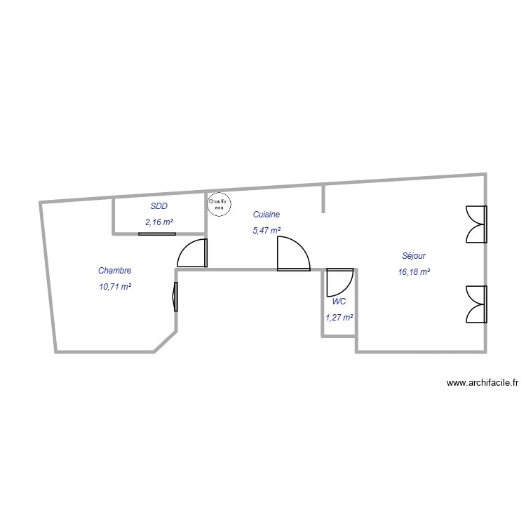 Merle - 2P. Plan de 0 pièce et 0 m2 Merle - 2P. Plan de 0 pièce et 0 m2