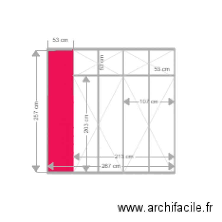 placard chambre niogret exterieur 1. Plan de 0 pièce et 0 m2