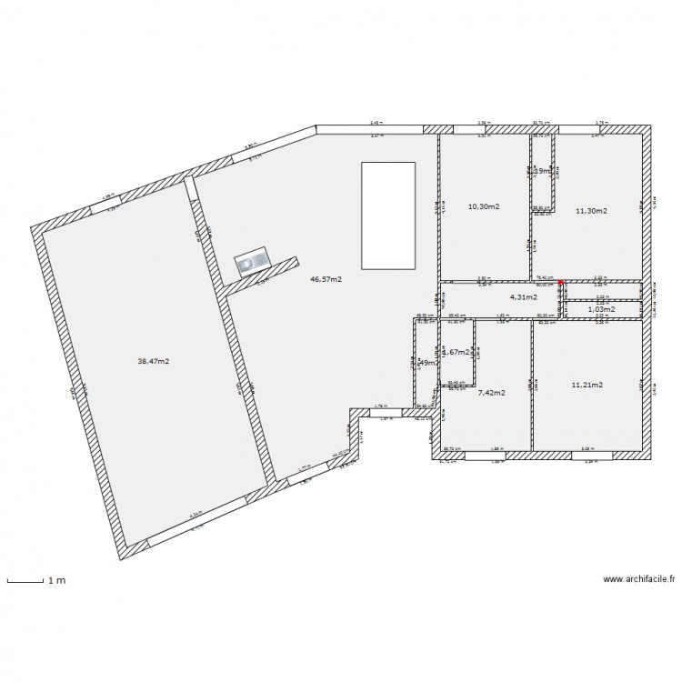plan lacapelle 5 sans garage. Plan de 0 pièce et 0 m2