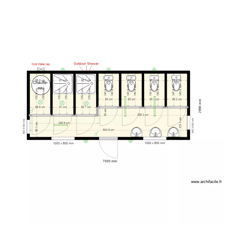 Sportievak 1b. Plan de 