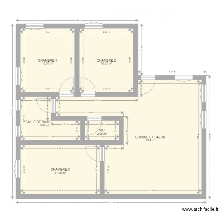 MANU 2 BIS. Plan de 0 pièce et 0 m2