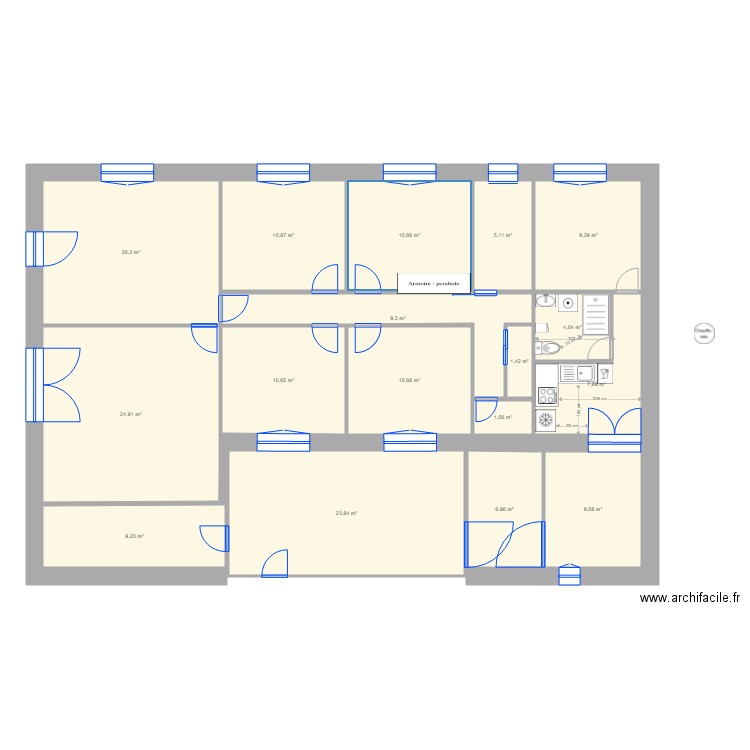  MOUTET PROJET 1. Plan de 0 pièce et 0 m2