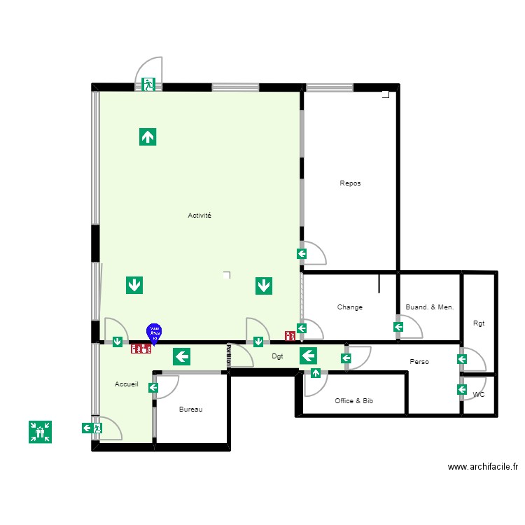 Montigny 1 Jordan EVAC Projet 01072022. Plan de 11 pièces et 129 m2