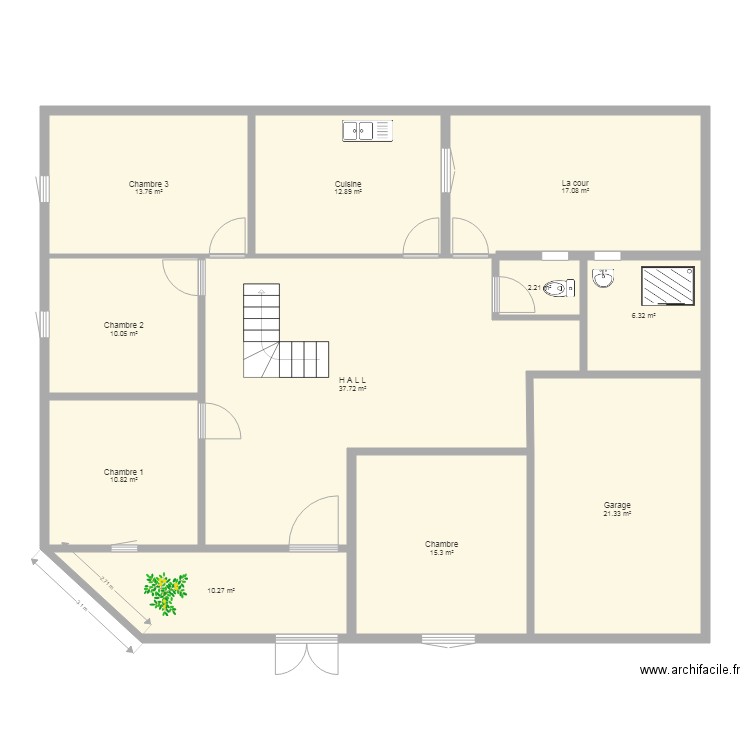 maison. Plan de 0 pièce et 0 m2