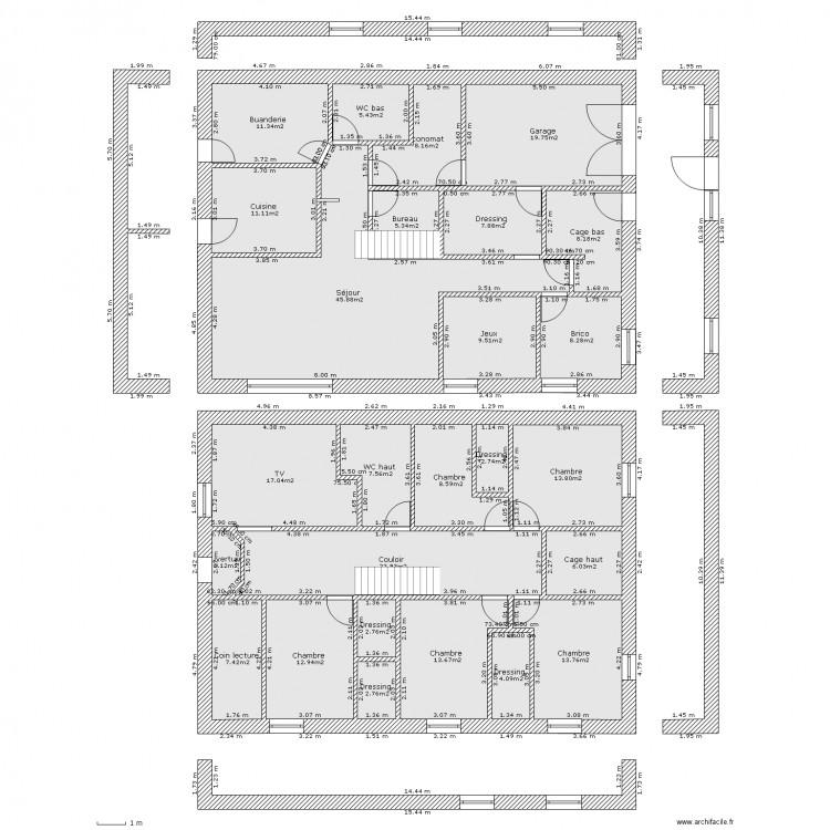 Sur la rive 2 - planchers 4. Plan de 0 pièce et 0 m2