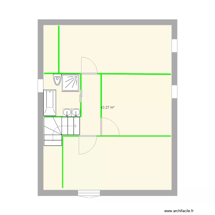 etage michel. Plan de 
