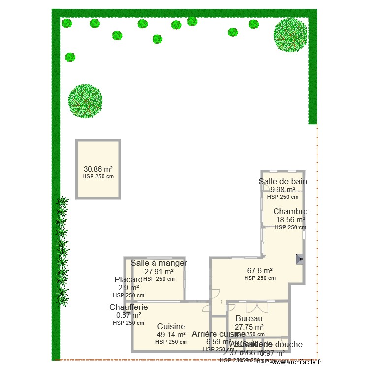 roncq total pour demande travaux. Plan de 0 pièce et 0 m2