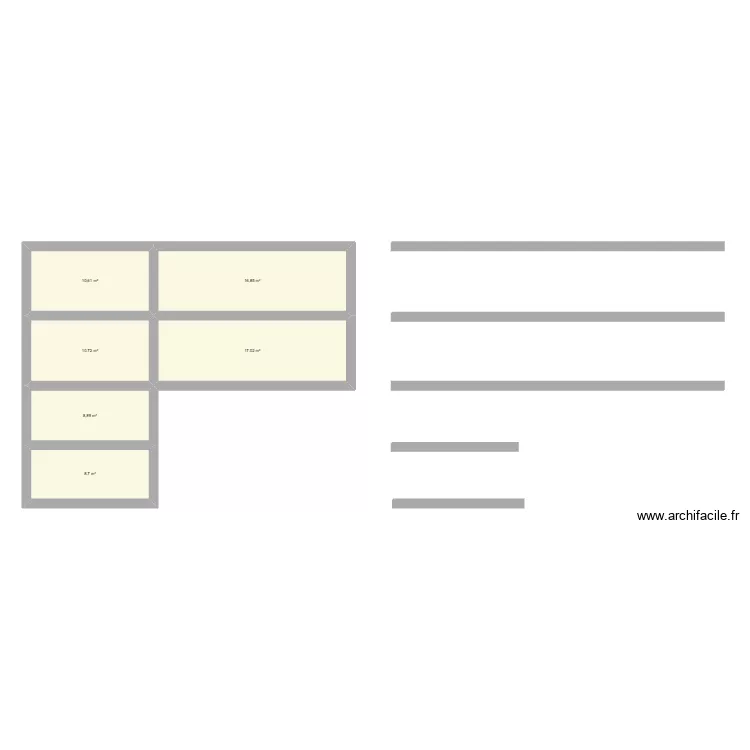 Fondations1. Plan de 6 Pièces et 73 m²