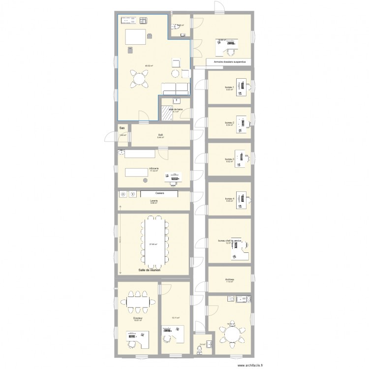 sandy. Plan de 0 pièce et 0 m2
