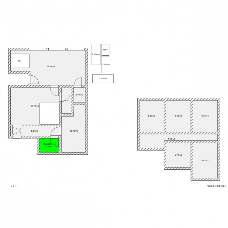 maison. Plan de 0 pièce et 0 m2