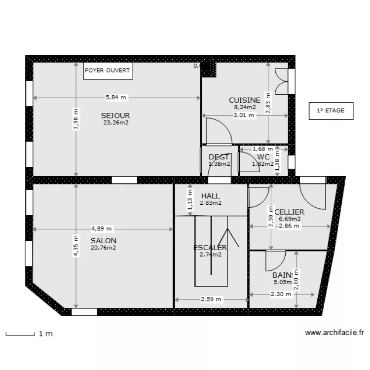 BACCARAT REMY 1 ETAGE. Plan de BACCARAT REMY 1 ETAGE. Plan de