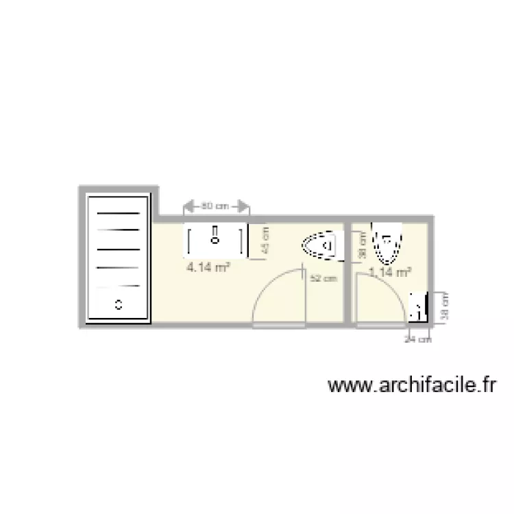 SDB WC 29 Promenade 1. Plan de 