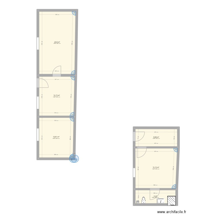 Garage & extension. Plan de 0 pièce et 0 m2