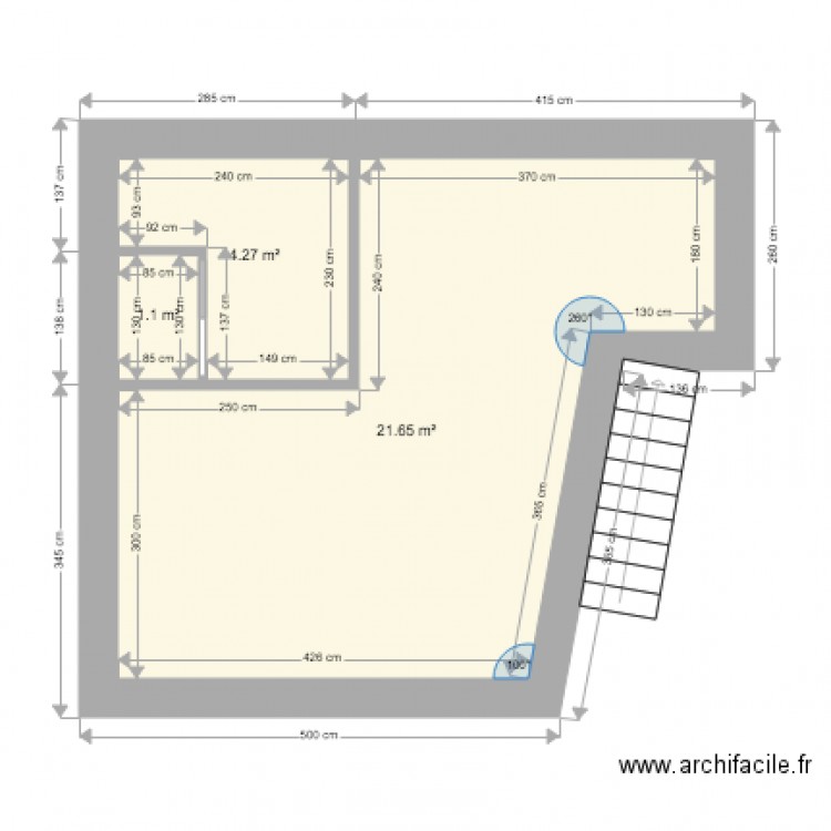 extension decroche . Plan de 0 pièce et 0 m2
