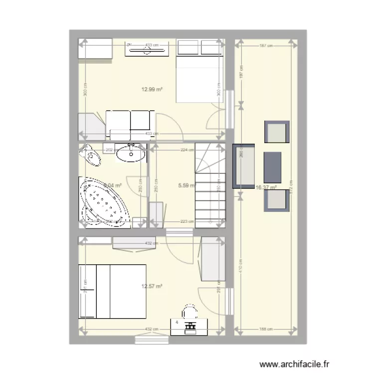 Maison Brusc Haut. Plan de 