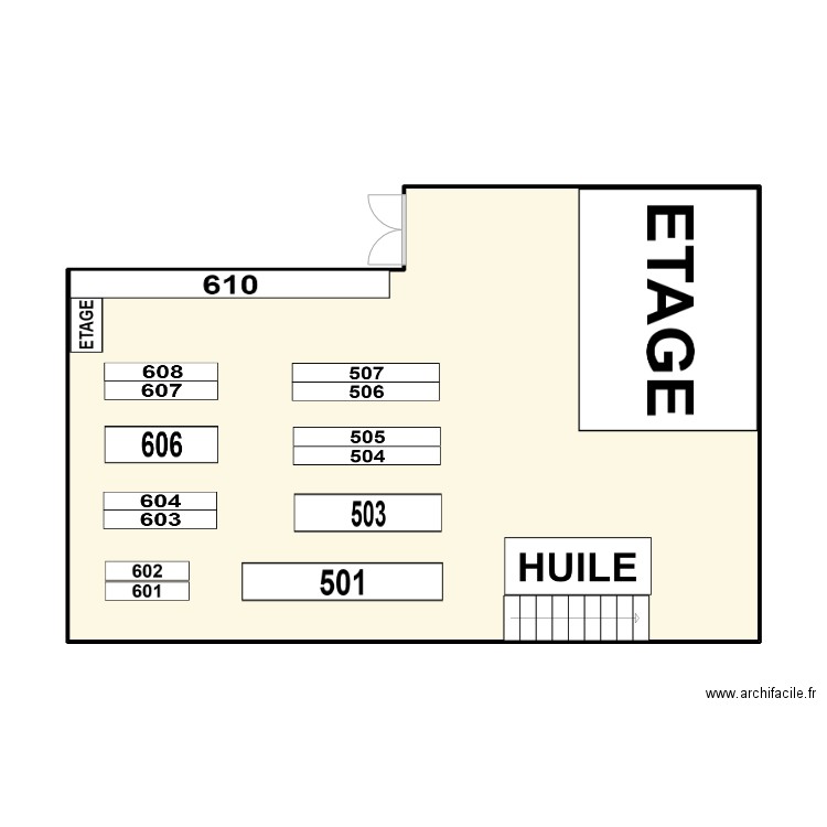 Nimes Vi Haut. Plan de 1 pièce et 62 m2