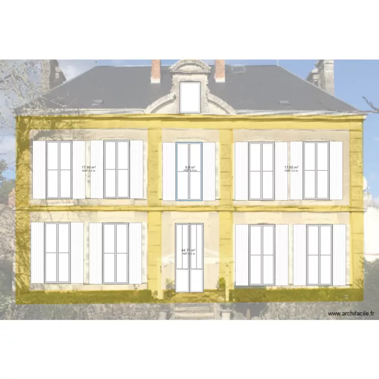 Facade St Gervais . Plan de 