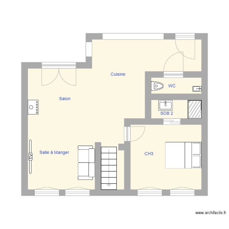 Maison 1 Greg 1er. Plan de 0 pièce et 0 m2