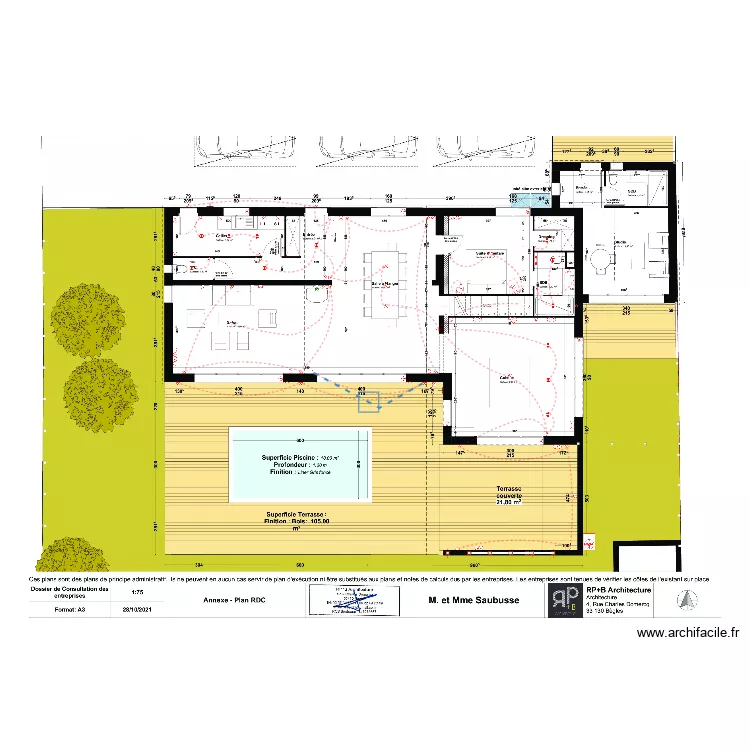 Saubusse. Plan de 