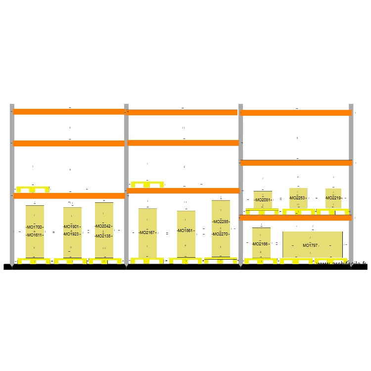 rack centrale 3. Plan de 0 pièce et 0 m2