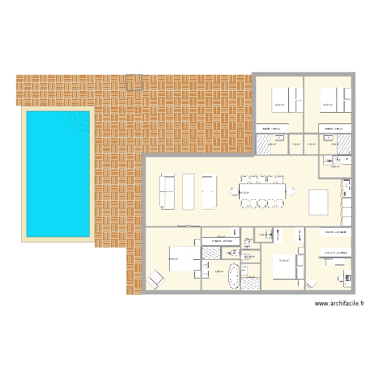 Maison 1. Plan de 0 pièce et 0 m2