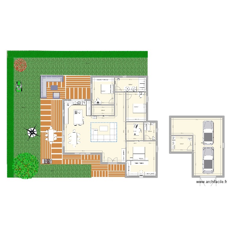 TANCUA V3 . Plan de 10 pièces et 200 m2