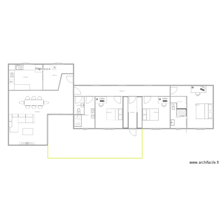 projet maison 1. Plan de 0 pièce et 0 m2