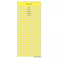PLAN DES PLANCHES