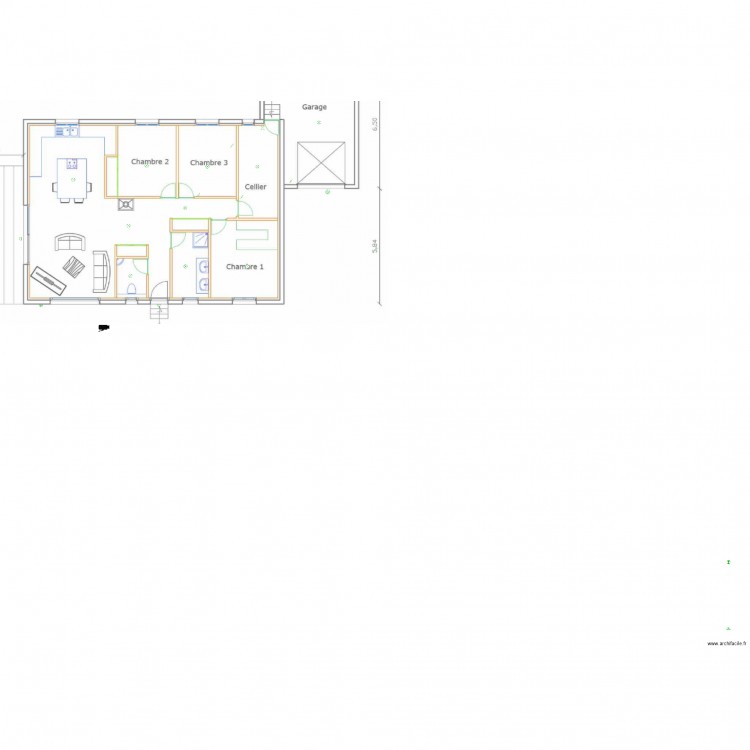 maison romain. Plan de 0 pièce et 0 m2