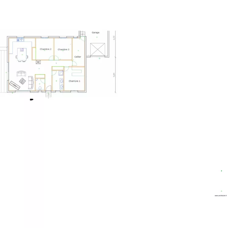 maison romain. Plan de 