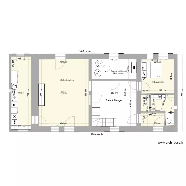 Petit Rezole RDC  Version 1. Plan de 