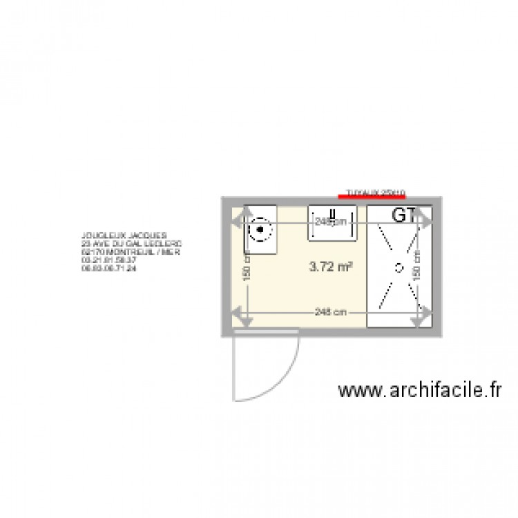 JOUGLEUX . Plan de 0 pièce et 0 m2