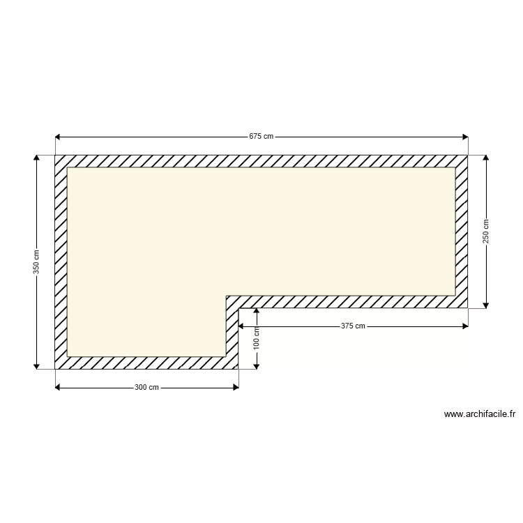 Base abri de jardin. Plan de 