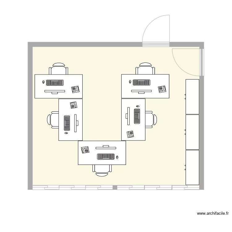 coworking. Plan de 