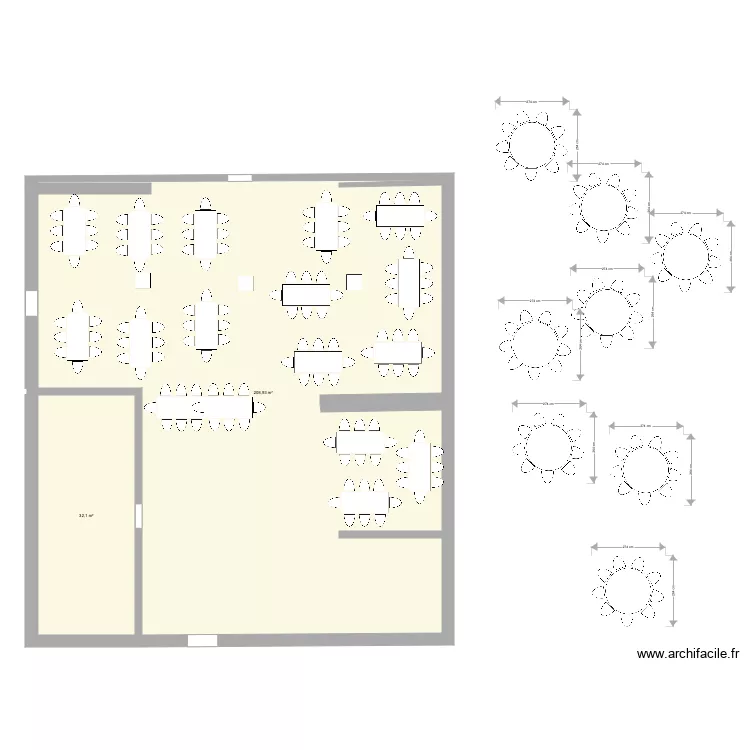 Grange mariage plan 4 110 pers. Plan de Grange mariage plan 4 110 pers. Plan de