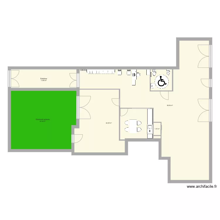 Local &agrave; Cr&eacute;teil. Plan de 