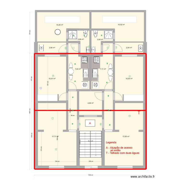 V Nova 1-Sotao. Plan de 0 pièce et 0 m2